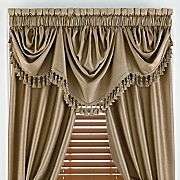 NEW JC PENNEY HOME SUPREME IMPERIAL VALANCE IVORY 90 X 32  