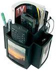 Media REMOTE TV GUIDE mail SPINNING ORGANIZER Storage Caddy Picture 