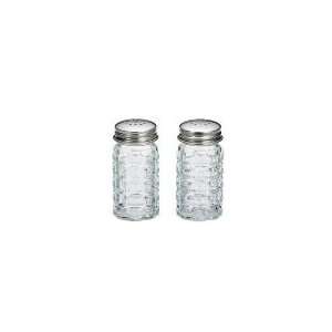   Glass Salt Pepper Shaker w/ Stainless Steel Tops: Kitchen & Dining
