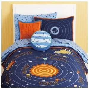  Kids Bedding Blue Solar System Quilt