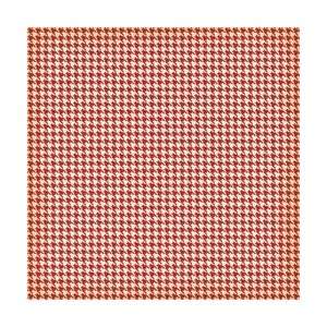   Black Vintage Paper 12X12 Houndstooth/Red RB PP 328; 25 Items/Order