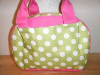 Polka Dot Insulated Lunch Bag Tote Medium Size Choose  