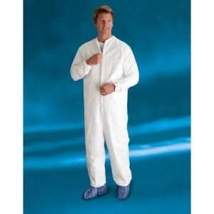   isoclean coveralls with serged seams and bound neck