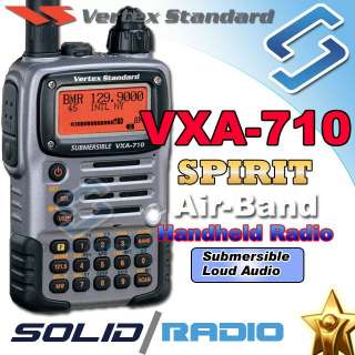 This is a Air Band radio original VXA 710 by Vertex Standard. 100% 