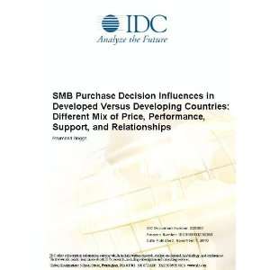 Purchase Decision Influences in Developed Versus Developing Countries 