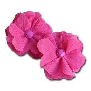  Vintage Gauze Blossoms, Hot Pink: Arts, Crafts & Sewing