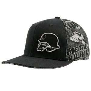 Metal Mulisha Black Disposition Flex Fit Hat: Sports 