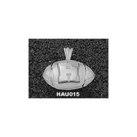  Harvard University H Football Pendant (Silver): Sports 