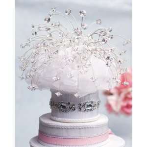  Alluring Crystal Spray Wedding Cake Topper with Crystal 