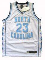 North Carolina 23# Micheal Jordan white Jersey Size M L XL 2XL  