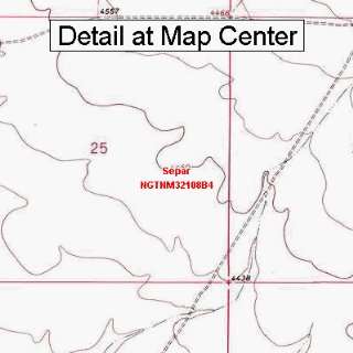 USGS Topographic Quadrangle Map   Separ, New Mexico 