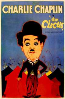 Rare Vintage Classic Movie Poster Print Charlie Chapman in CIRCUS 