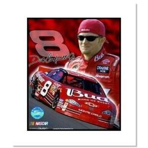 Dale Earnhardt Jr NASCAR Auto Racing Double Matted:  Sports 