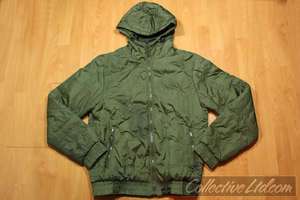 WeSC Padded Zip Up Hooded Jacket visvim GREEN Medium M  