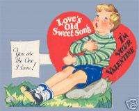 Vintage Valentine 1937 LOVES SWEET SONG Carrington  