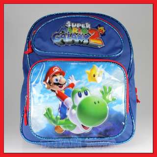 Super Mario Bros Flying Yoshi 14 Backpack Bag Boys  