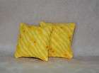   Pillows Sofa Couch Chair Cushions~1:12~​Bright Yellow Print