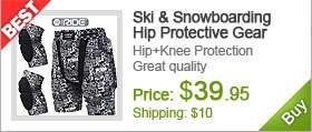 Ski Snowboarding Protective Gear + knee protection(RED)  