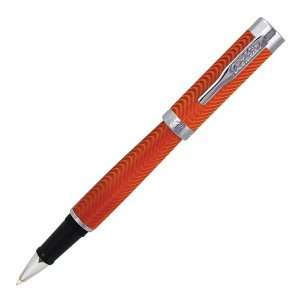  Conklin Herringbone Rollerball Pen, Sun Rise Orange 