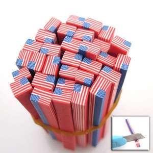 20x Red USA Flag Fimo Polymer Clay Cane Nail Art 250030  
