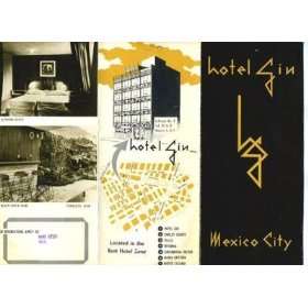  Hotel GIN Brochure Mexico City Mexico 1950s: Everything 
