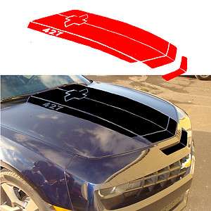 CUSTOM ORDER 2012 CAMARO SS 427 hood to trunk BOW TIE decal stripes 