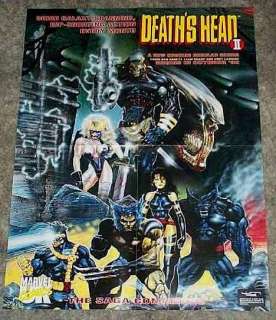  by 17 inch comic book store promo poster featuring action from death