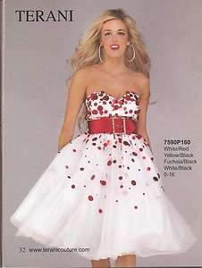 NWT White/RED short puffy prom gown, perfect for valentines ball or 