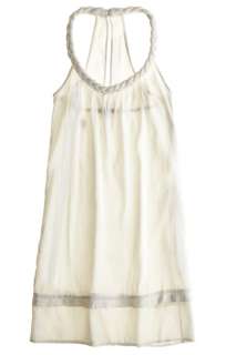 Calypso St Bart Kimberly Short Silk Dress XS $195 WHITE  