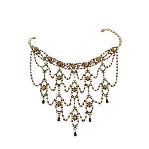 Vintage Inspired Thrilling Michal Negrin Multi Tiered Choker Ornate 