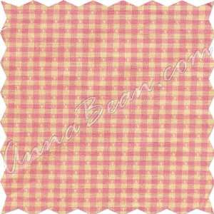  Pink/Yellow Check Fabric Arts, Crafts & Sewing