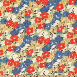  Happy Daisy Marion Green Fabric By The Yard Arts, Crafts & Sewing