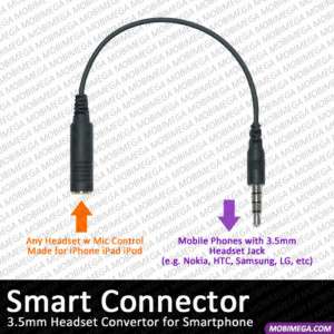 5mm iPhone Headset Converter Cable for Samsung HTC LG  