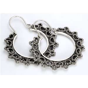   Sterling Silver 16g Bali Drop RAKSASA Earrings   Price Per 2: Jewelry