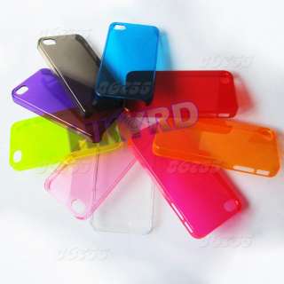 1X New Clear Hard Plastic Back Case Cover For iPhone 4G 4S 4GS  