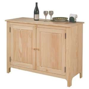   Wood Unfinished Kitchen Buffet / Sideboard / Cabinet: Home & Kitchen