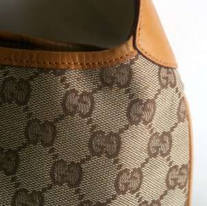 Gucci Classic GG Signature Logo & Red/Tan Web Handbag Small Hobo 