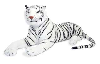 Melissa and Doug Stuffed White Tiger Plush Animal ~NEW~  