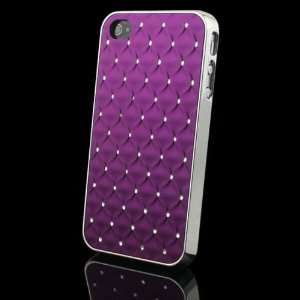   Hard Back Case Cover Skin For Apple iPhone 4 4S 4G Purple Electronics