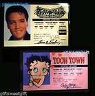   Official Licensed ELVIS PRESLEY + BETTY BOOP Driving License Licence