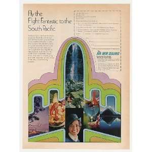  1970 Air New Zealand Airlines S Pacific Stewardess Print 