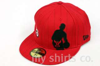 Chicago Bulls New Era Red Black Fitted Cap NEW  