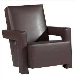 Bellini Modern Living ROBERTO Roberto Faux Leatherette Arm Chair Color 