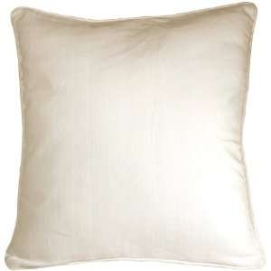  Pillow Decor   Ribbed Cotton Off White 24x24 Throw Pillow 