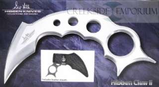 Gil Hibben GH2028SS The Claw Stainless Karambit Knife Leather Sheath 