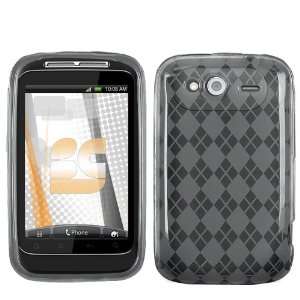  TPU Skin Cover for HTC Wildfire S (T Mobile USA), Argyle 