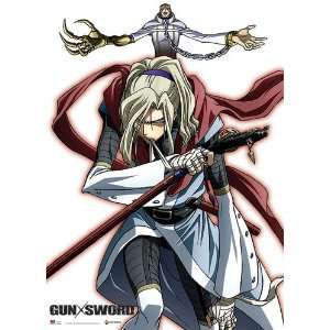 Gun X Sword: Ray Lundgren Vs. The Claw Man Anime Wall Scroll:  