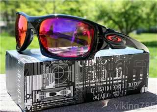 New OAKLEY Ten Mens Sunglasses Black Ink OO Red Iridium HD Polarized 