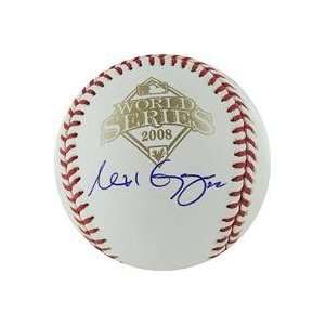 Matt Garza autographed 2008 World Series Baseball (Tampa Bay Rays 