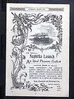 1896 GAS ENGINE POWER Naphtha Launch magazine Ad boat yacht electric 